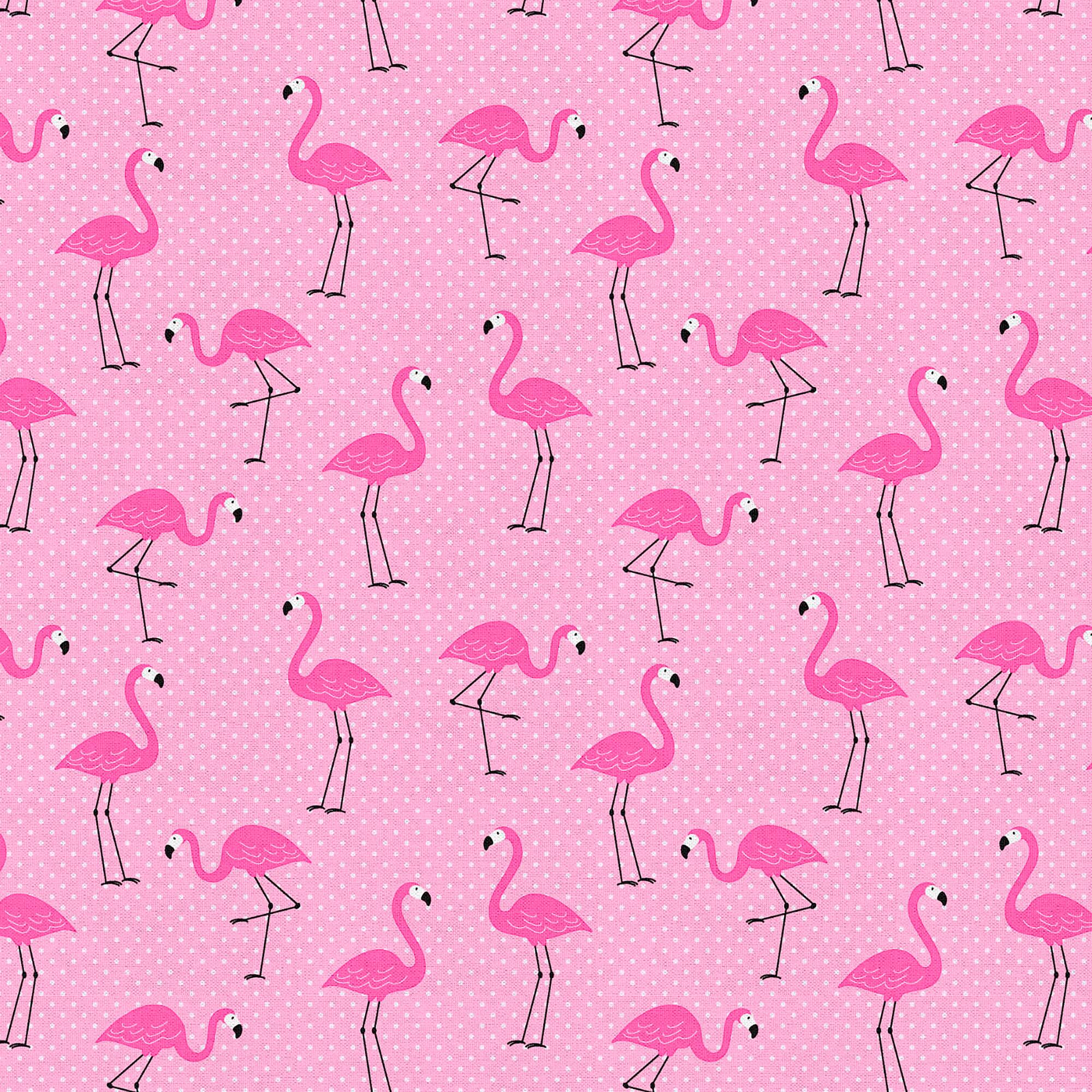 Fabric Editions Pink Flamingo Cotton Fabric
